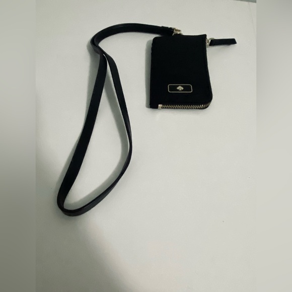 Kate Spade Dawn black card case lanyard NWT - Picture 3 of 4